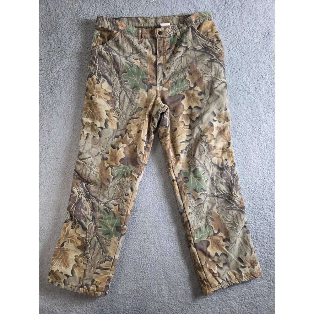 Duxbak Pants Mens 37x30.5 Camo Quilted Lined Hunting Insulated Outdoors Camp